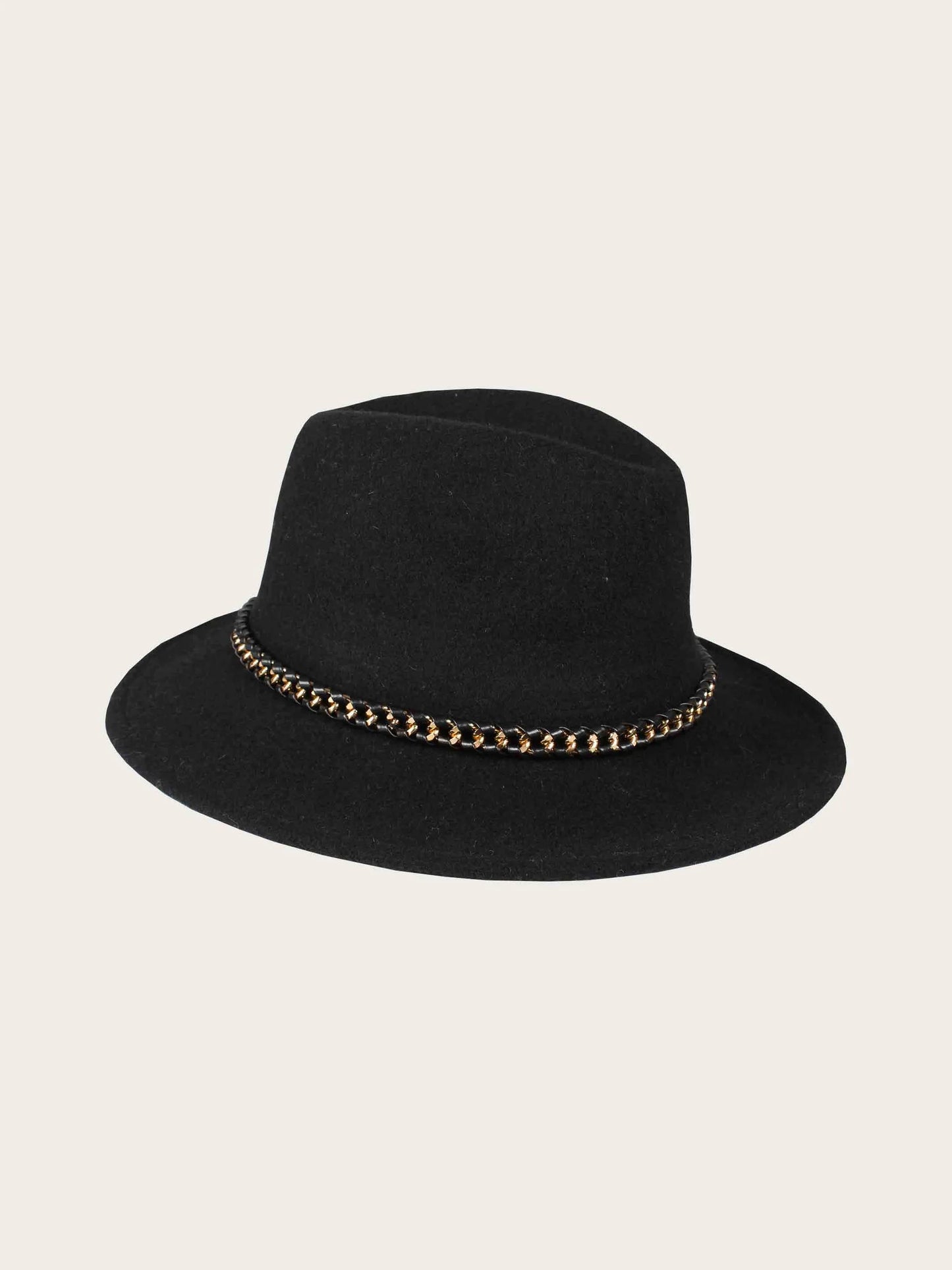 Lovenich Wool Fedora with Chain