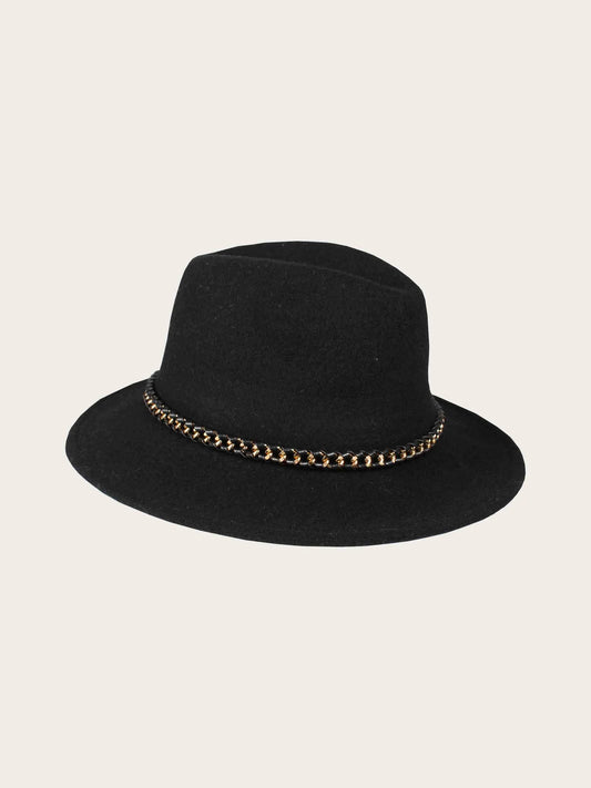 Lovenich Wool Fedora with Chain