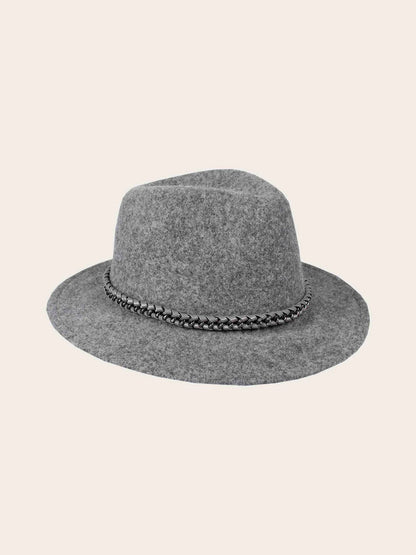 Lovenich Wool Fedora with Chain