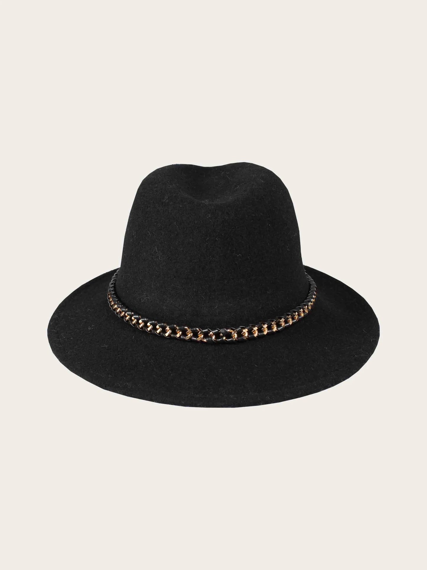 Lovenich Wool Fedora with Chain