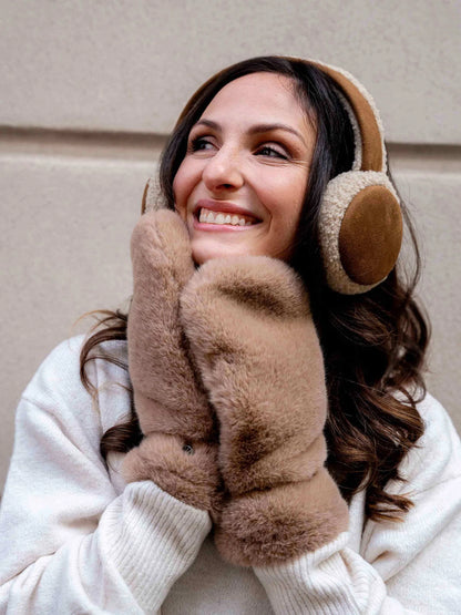 Lovenich Faux Fur Mittens