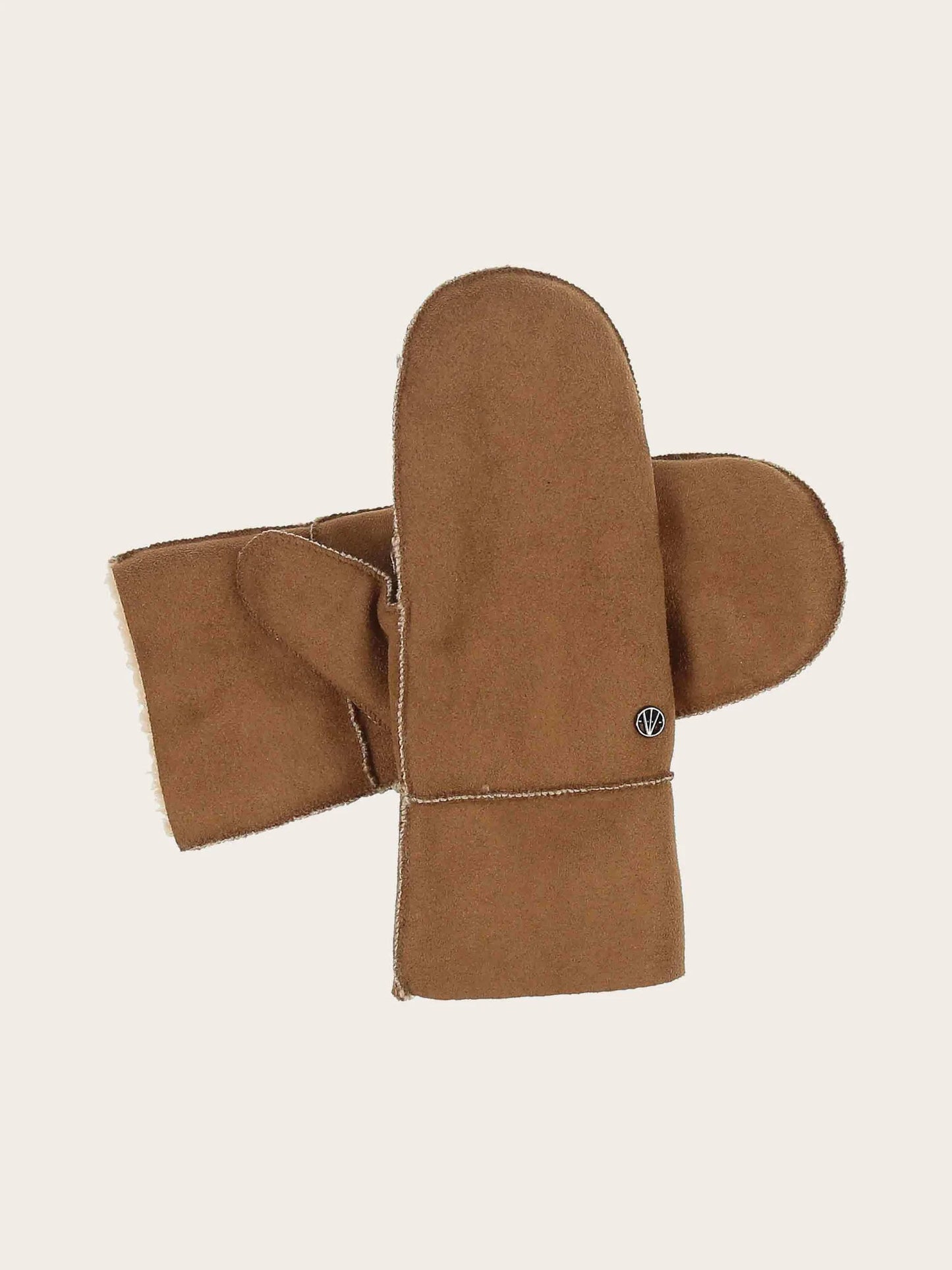 Lovenich Suede Mittens with Sherpa