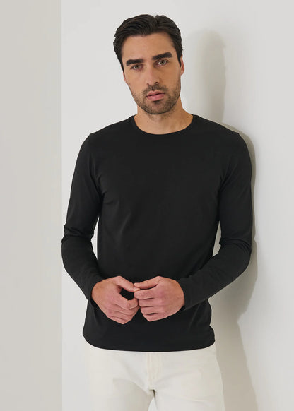 Patrick Assaraf Iconic Crew Long Sleeve