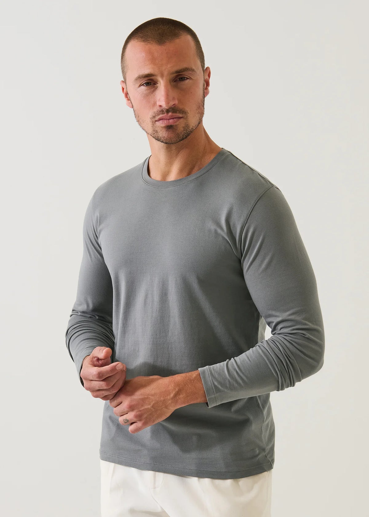 Patrick Assaraf Iconic Crew Long Sleeve