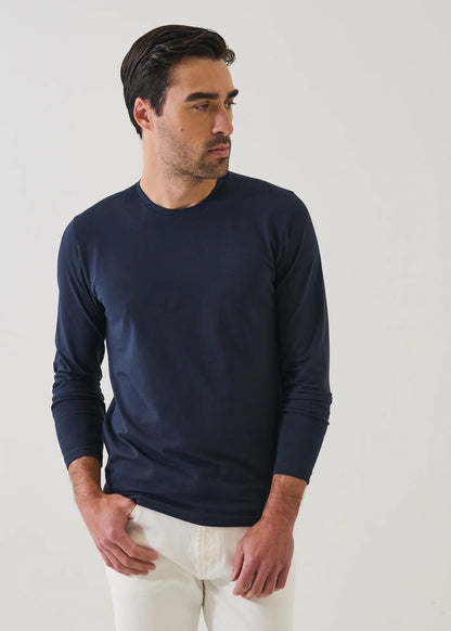 Patrick Assaraf Iconic Crew Long Sleeve