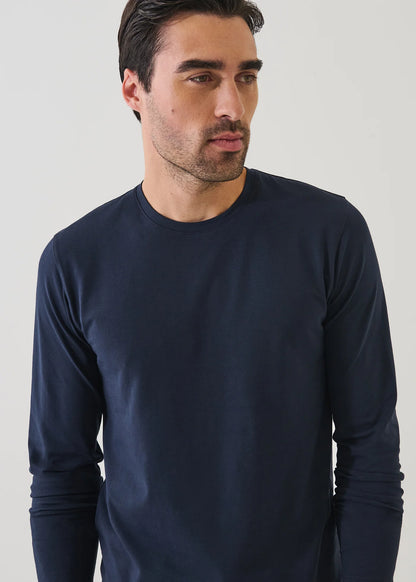 Patrick Assaraf Iconic Crew Long Sleeve