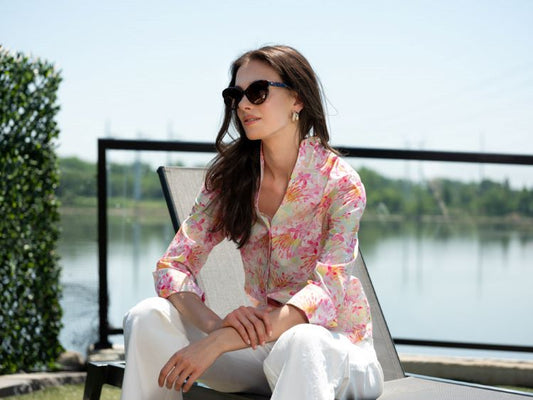 Alison Sheri Floral Print Shirt