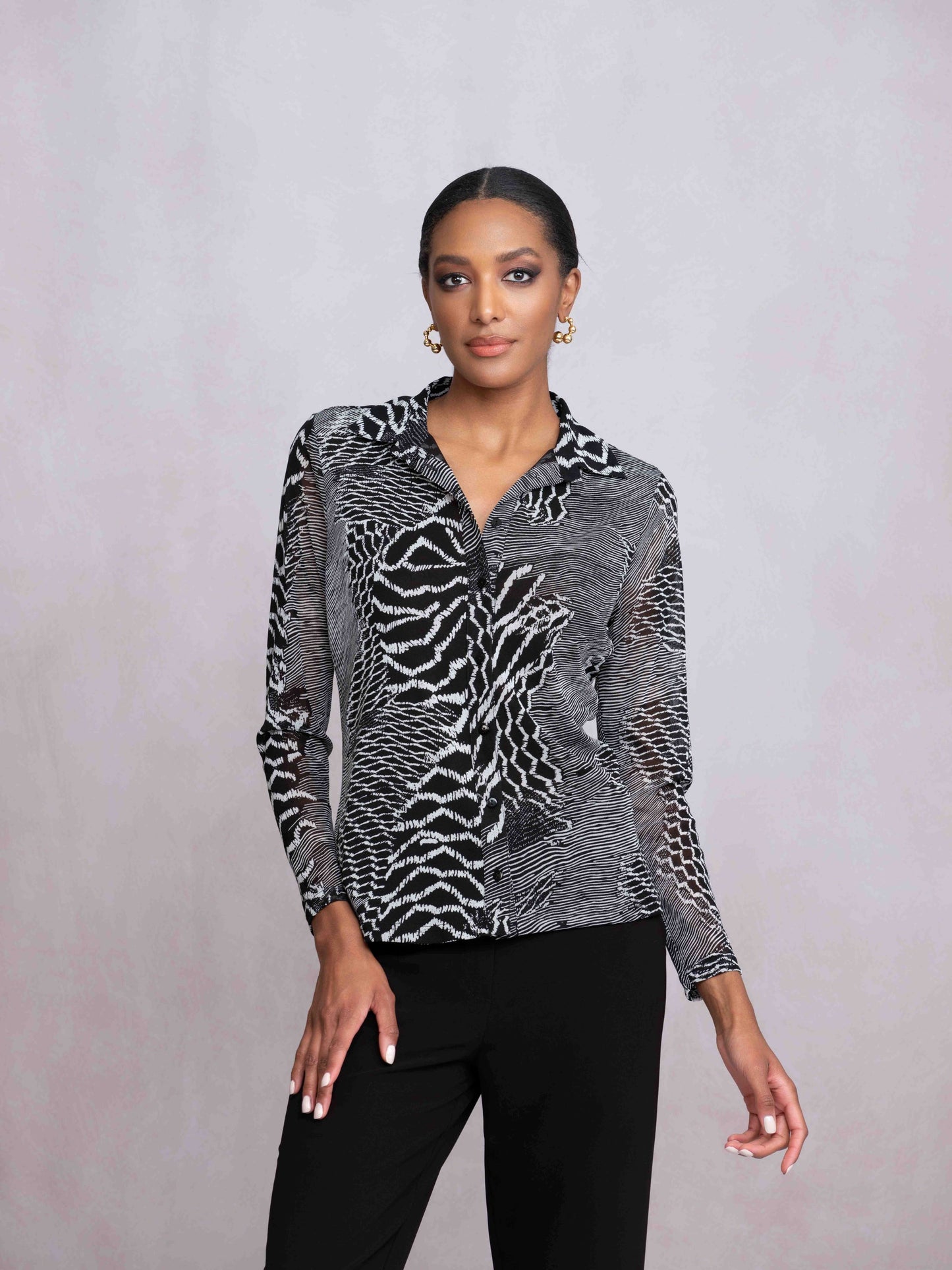 Alison Sheri Print Blouse