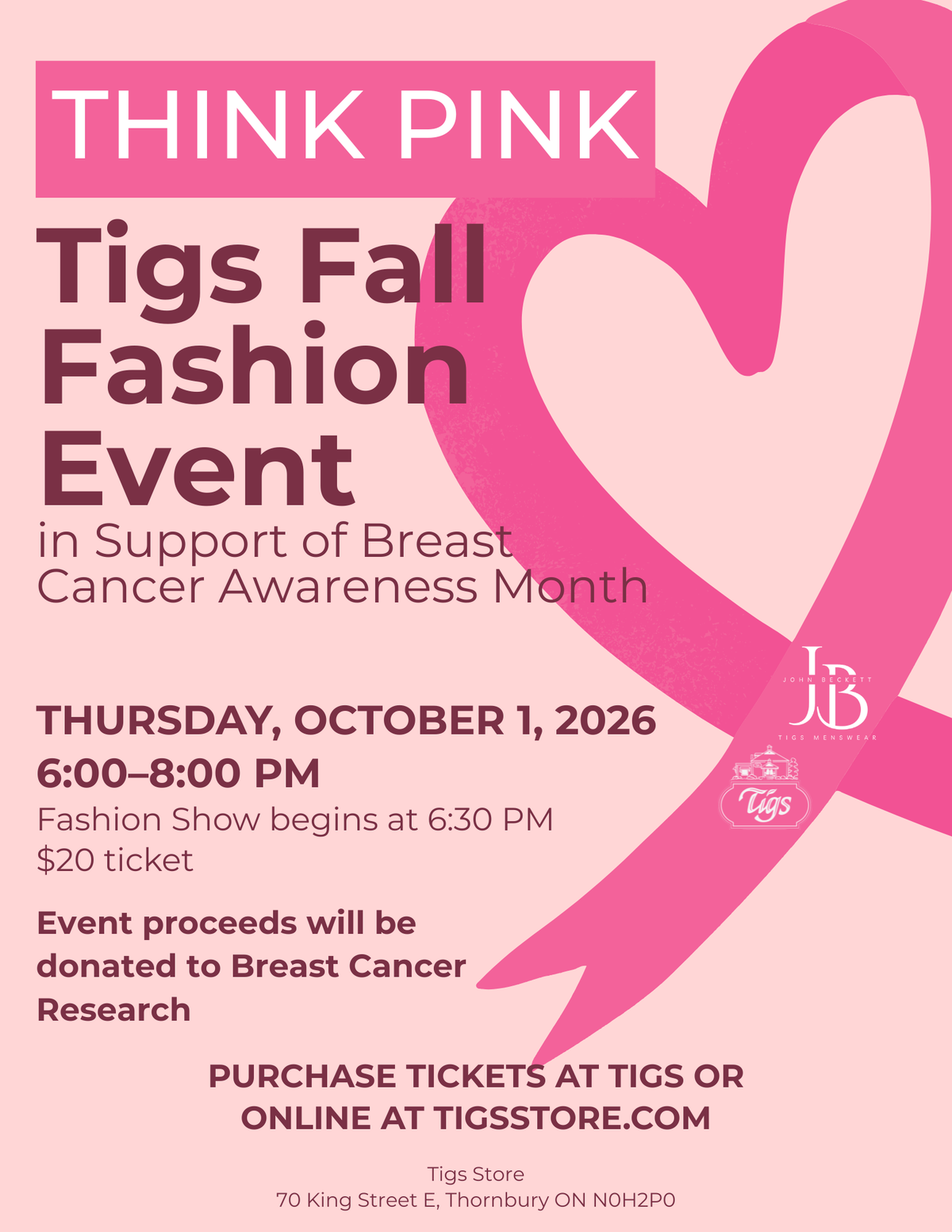 THINK PINK Ticket