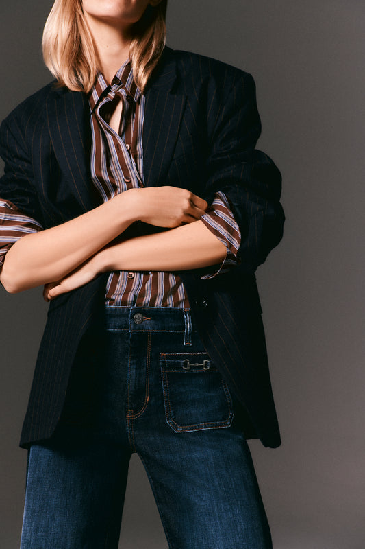 Cambio Ava Patched Pocket Pant