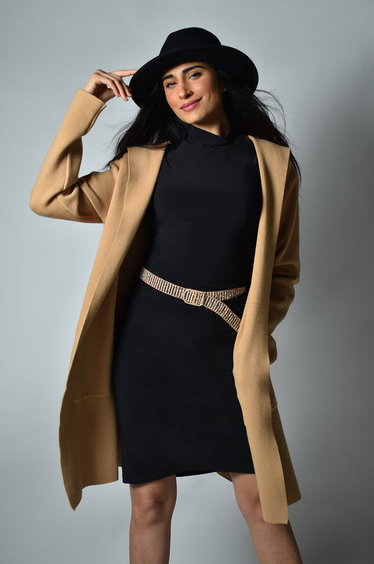 Frank Lyman Stretch Mock Neck Dress