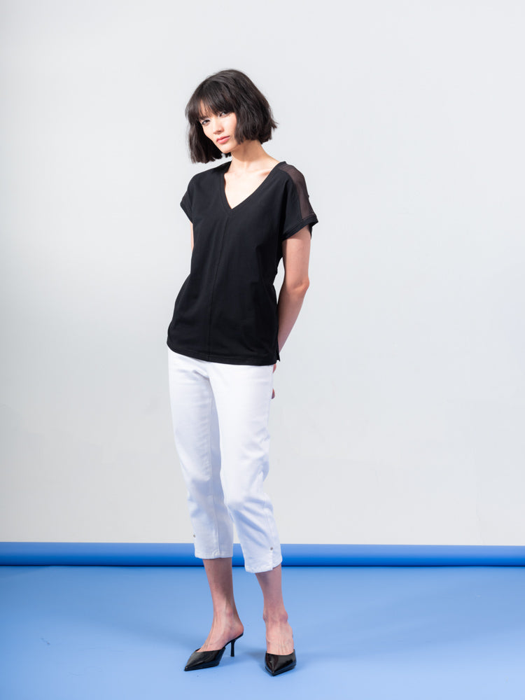 Elena Wang V-Neck T-Shirt