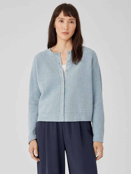 Eileen Fisher Organic Cotton Chenille Cardigan