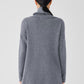 Eileen Fisher Cotton Cashmere Turtleneck Tunic Sweater