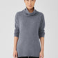 Eileen Fisher Cotton Cashmere Turtleneck Tunic Sweater