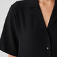 Eileen Fisher Silk Georgette Crepe Shirt Dress