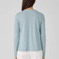 Eileen Fisher Organic Pima Cotton Jersey Long Sleeve Top