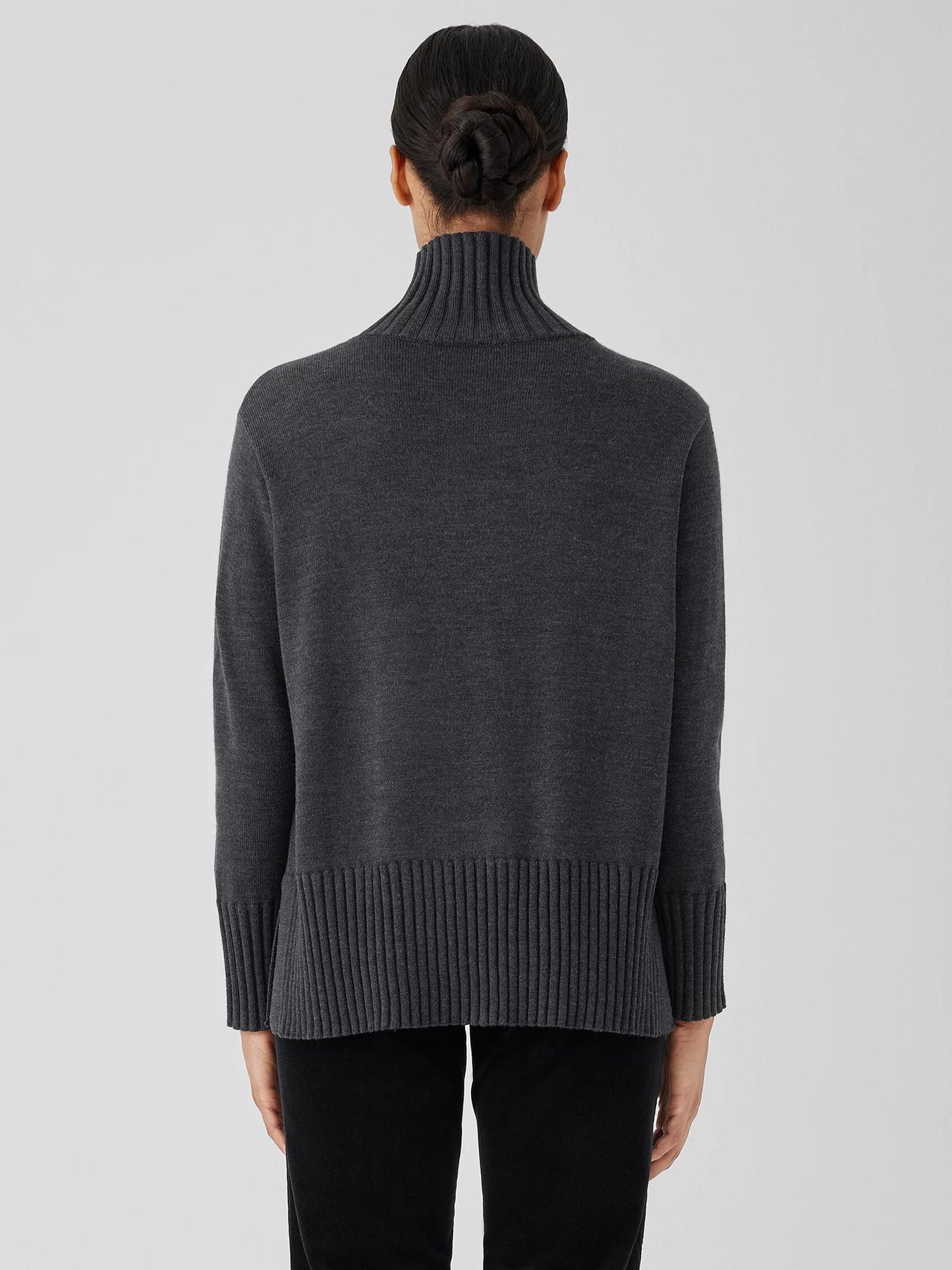Eileen Fisher Merino Wool Turtleneck Sweater