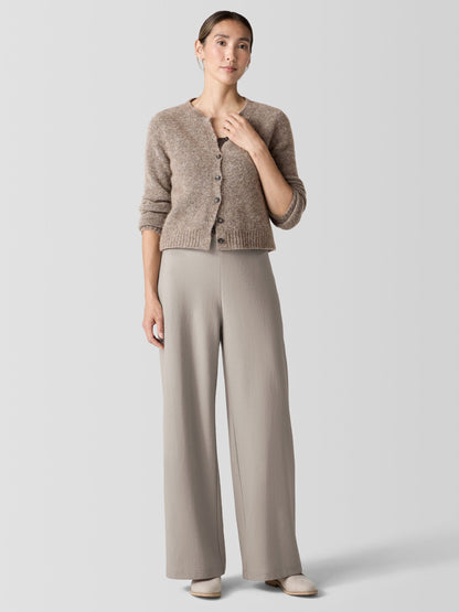 Eileen Fisher Felted Wool Jersey Wide Leg Pant