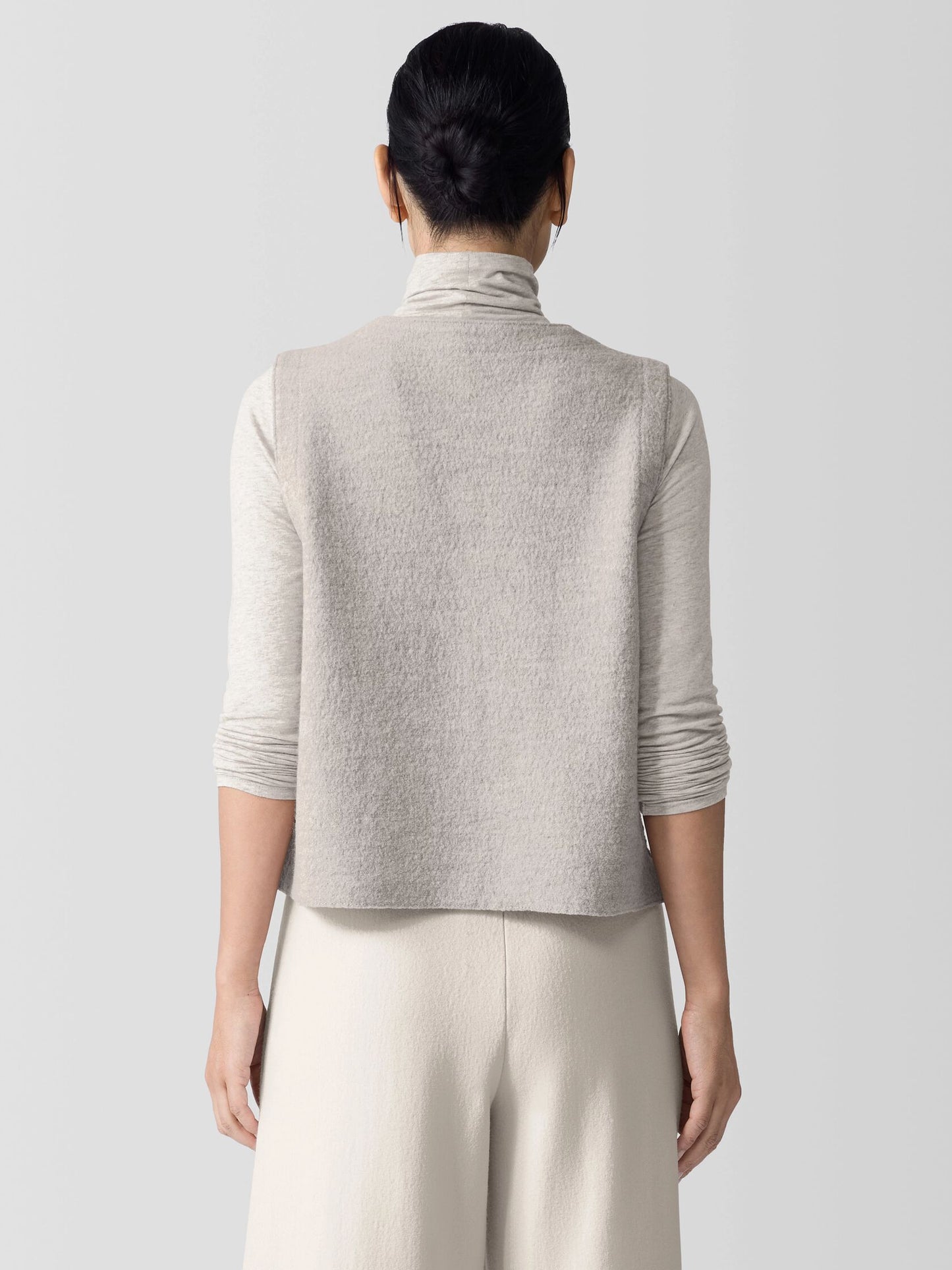 Eileen Fisher Light Boiled Wool Vest