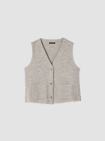 Eileen Fisher Light Boiled Wool Vest