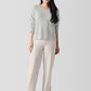 Eileen Fisher Cotton & Recycled Cashmere Knit Sweater