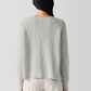 Eileen Fisher Cotton & Recycled Cashmere Knit Sweater