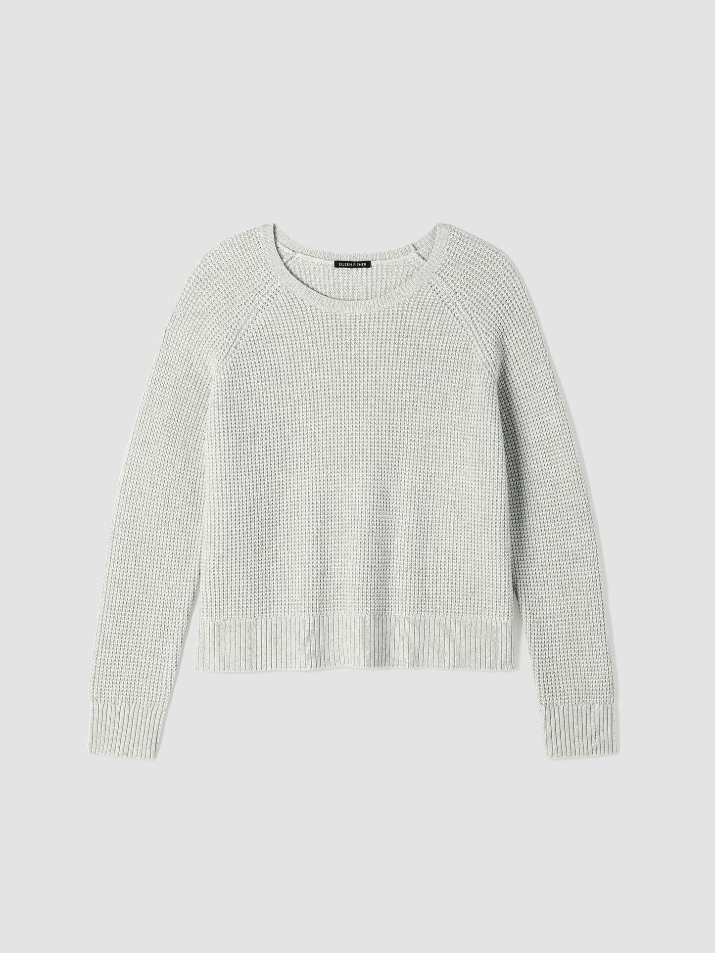 Eileen Fisher Cotton & Recycled Cashmere Knit Sweater