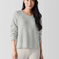 Eileen Fisher Cotton & Recycled Cashmere Knit Sweater