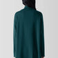 Eileen Fisher Cozy Brushed Terry Hug Funnel Neck Top