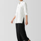 Eileen Fisher Silk Georgette Crepe Stand Collar Top