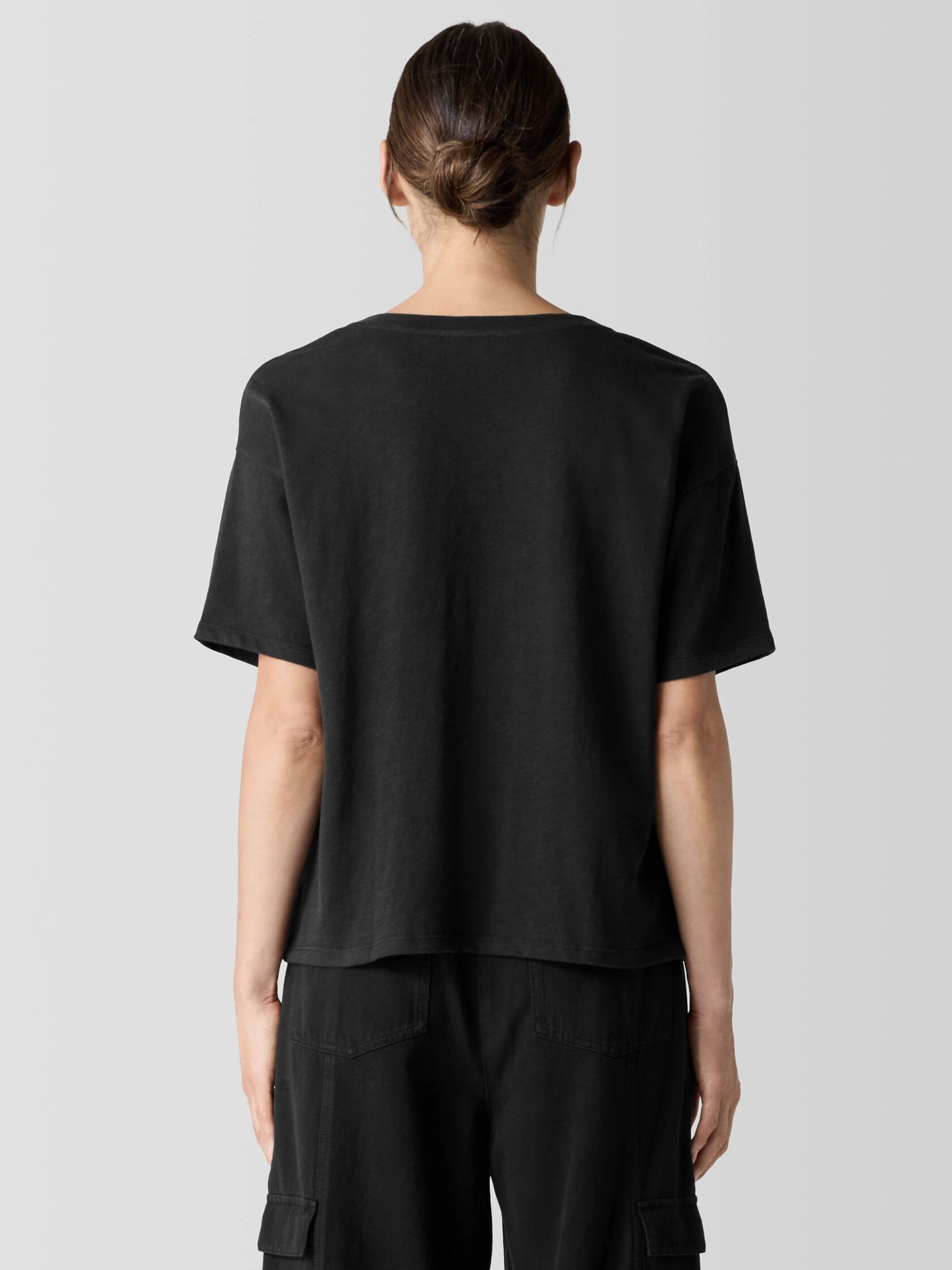 Eileen Fisher Cozy Organic Cotton Slub Tee