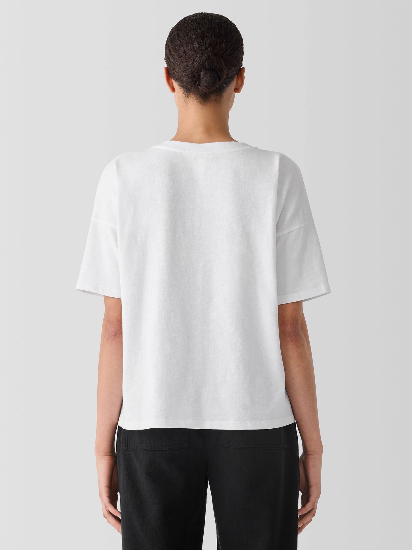 Eileen Fisher Cozy Organic Cotton Slub Tee