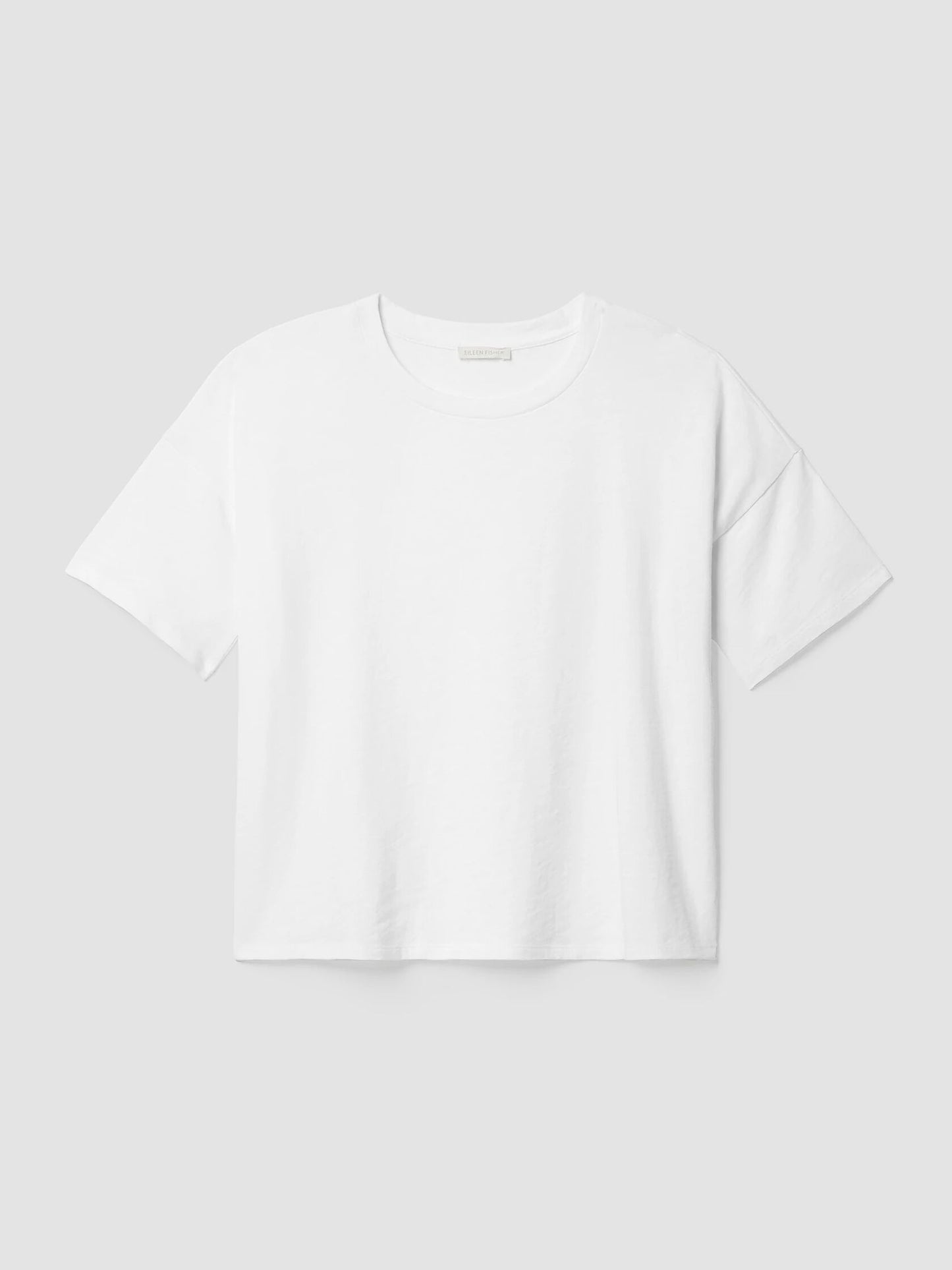 Eileen Fisher Cozy Organic Cotton Slub Tee