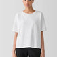 Eileen Fisher Cozy Organic Cotton Slub Tee