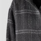 Eileen Fisher Luxe Alpaca Windowpane Stand Collar Coat