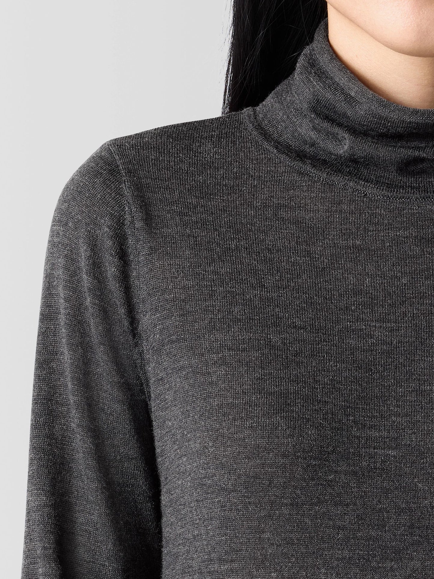 Eileen Fisher Fine Merino Turtleneck Top