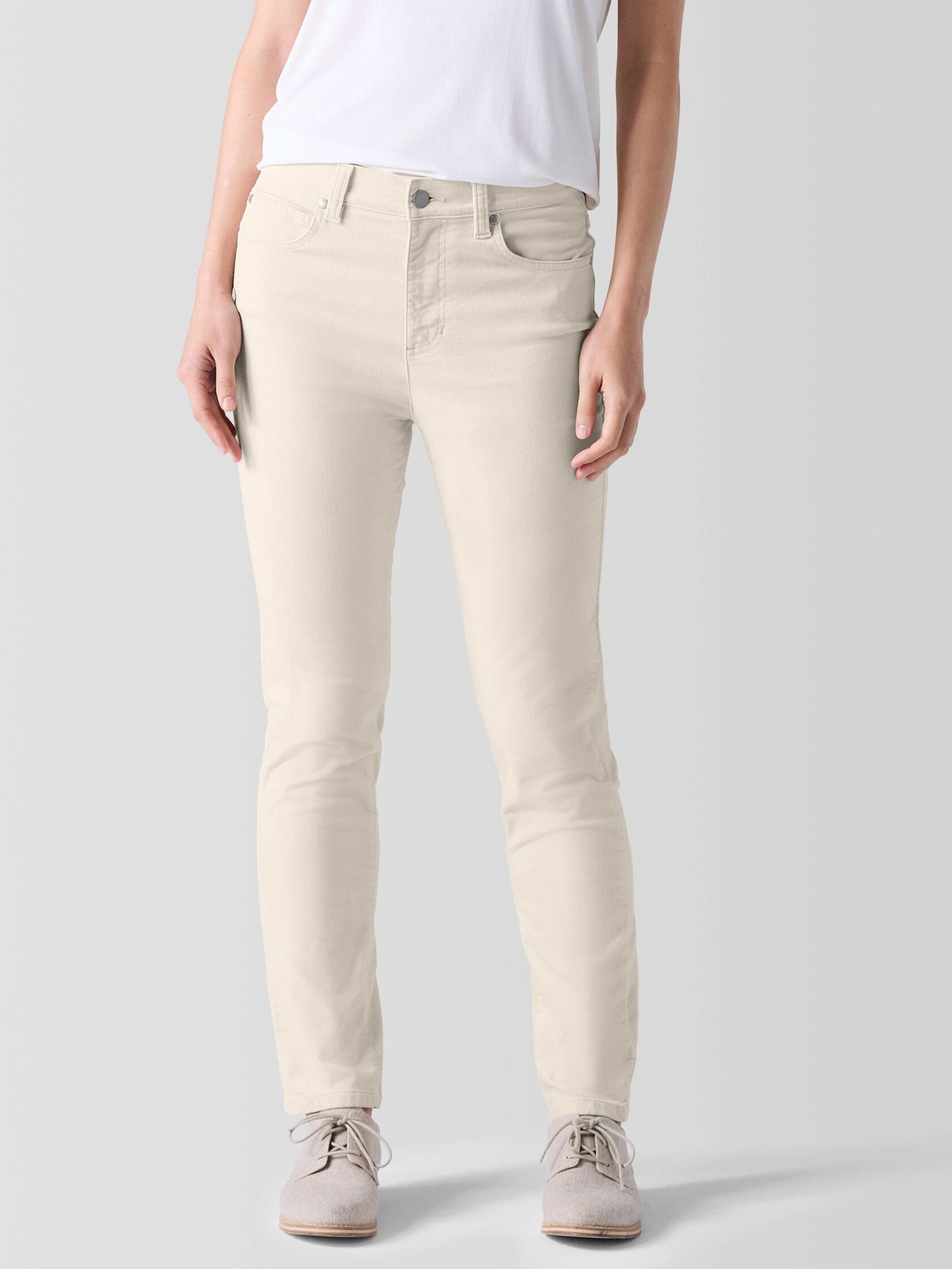 Eileen Fisher Organic Cotton Stretch Velveteen Pant