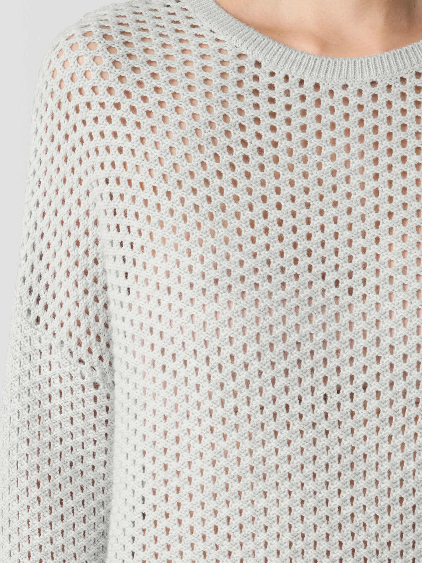 Eileen Fisher Merino Mesh Knit Sweater