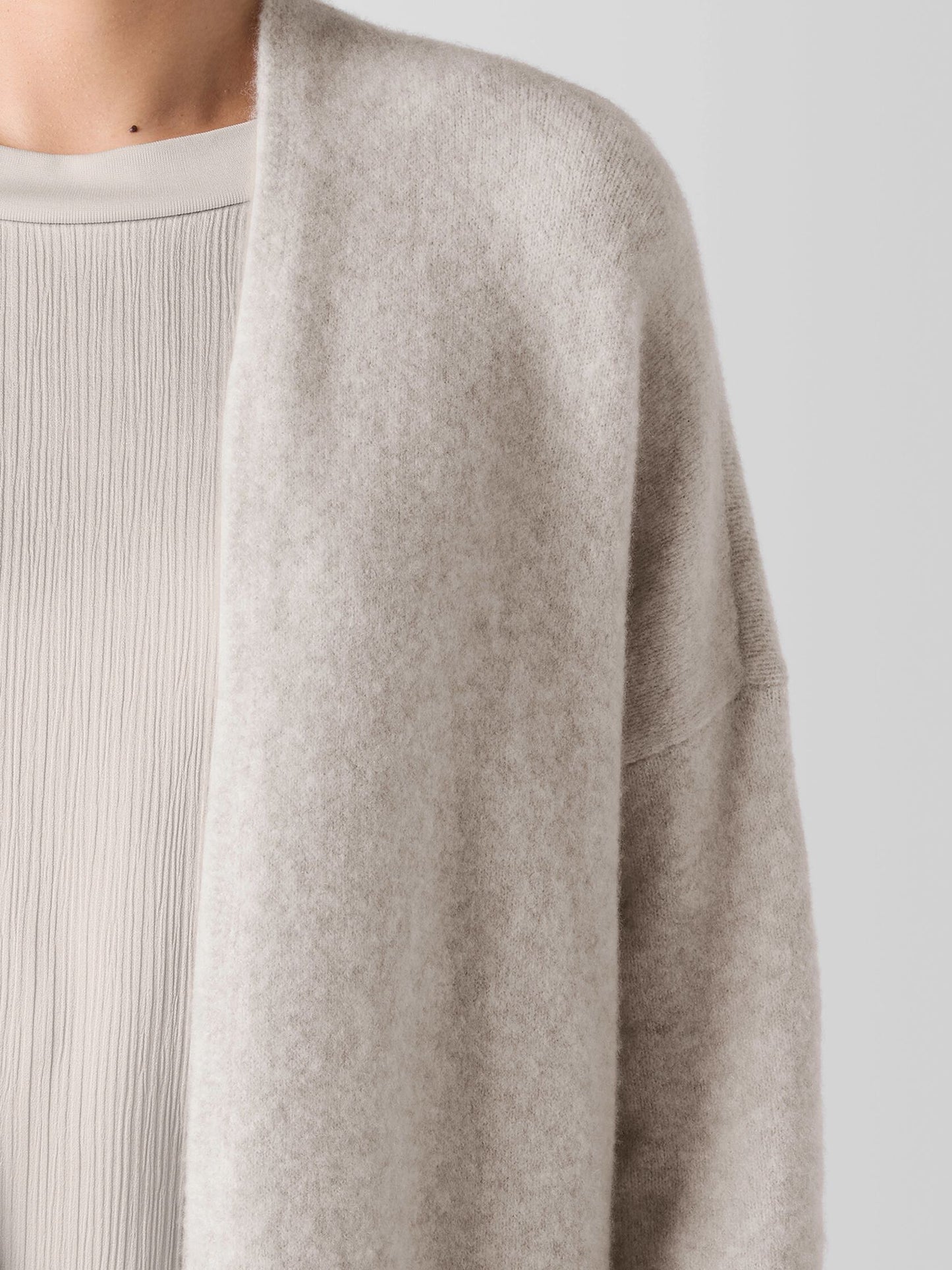 Eileen Fisher Cashmere Silk Bliss Long Cardigan