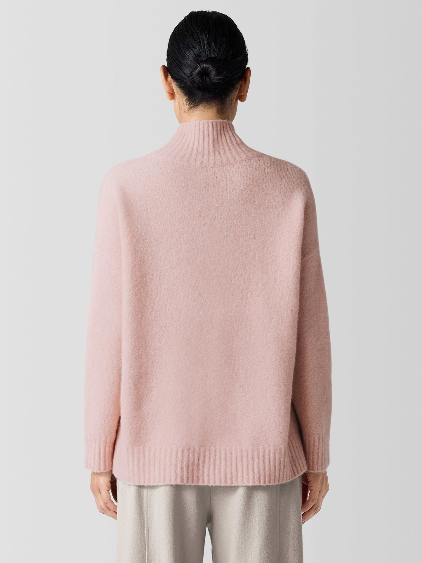 Eileen Fisher Cashmere Silk Bliss Turtleneck Sweater