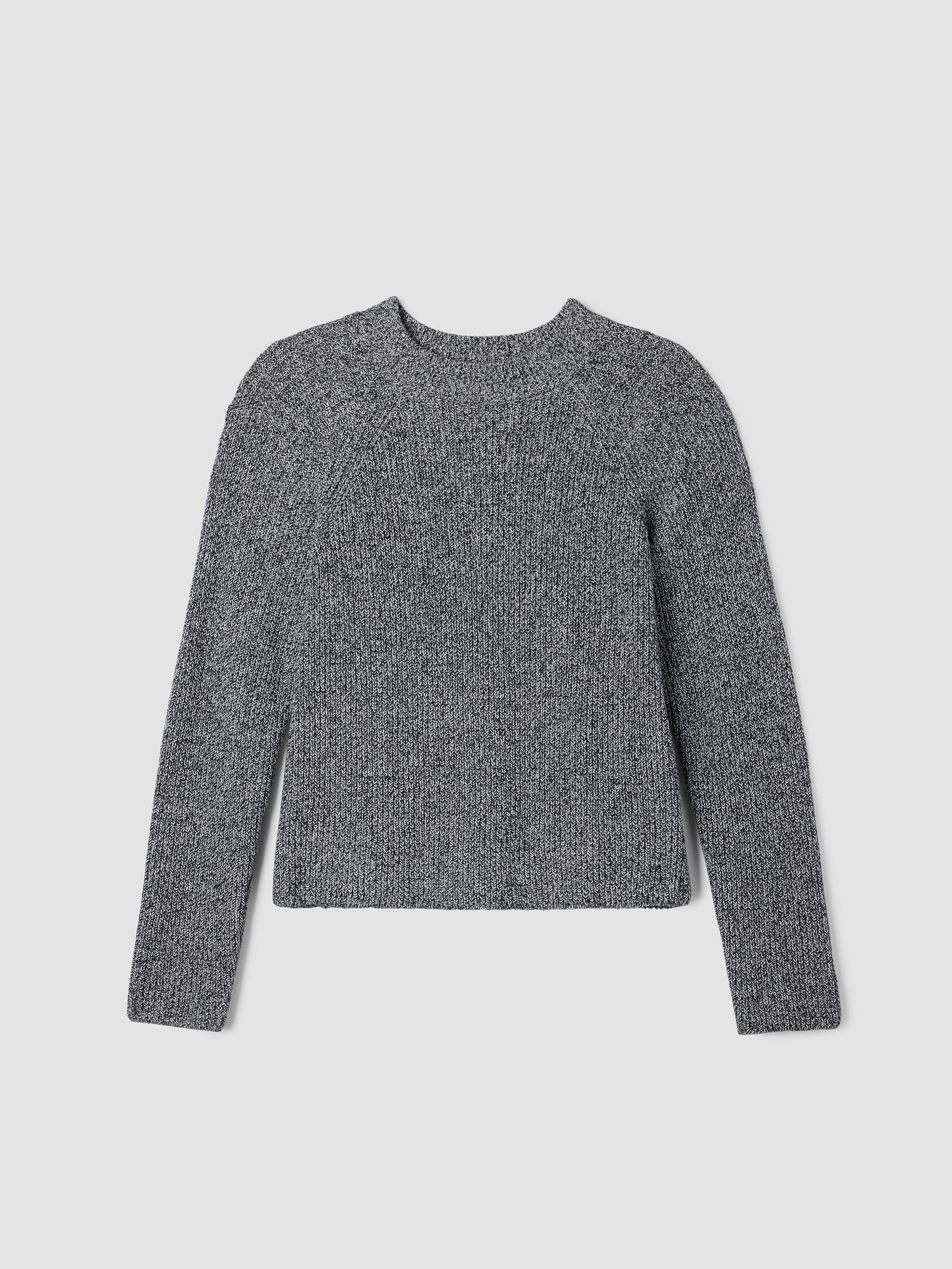 Eileen Fisher Recycled Cotton Twist Mock Neck Sweater