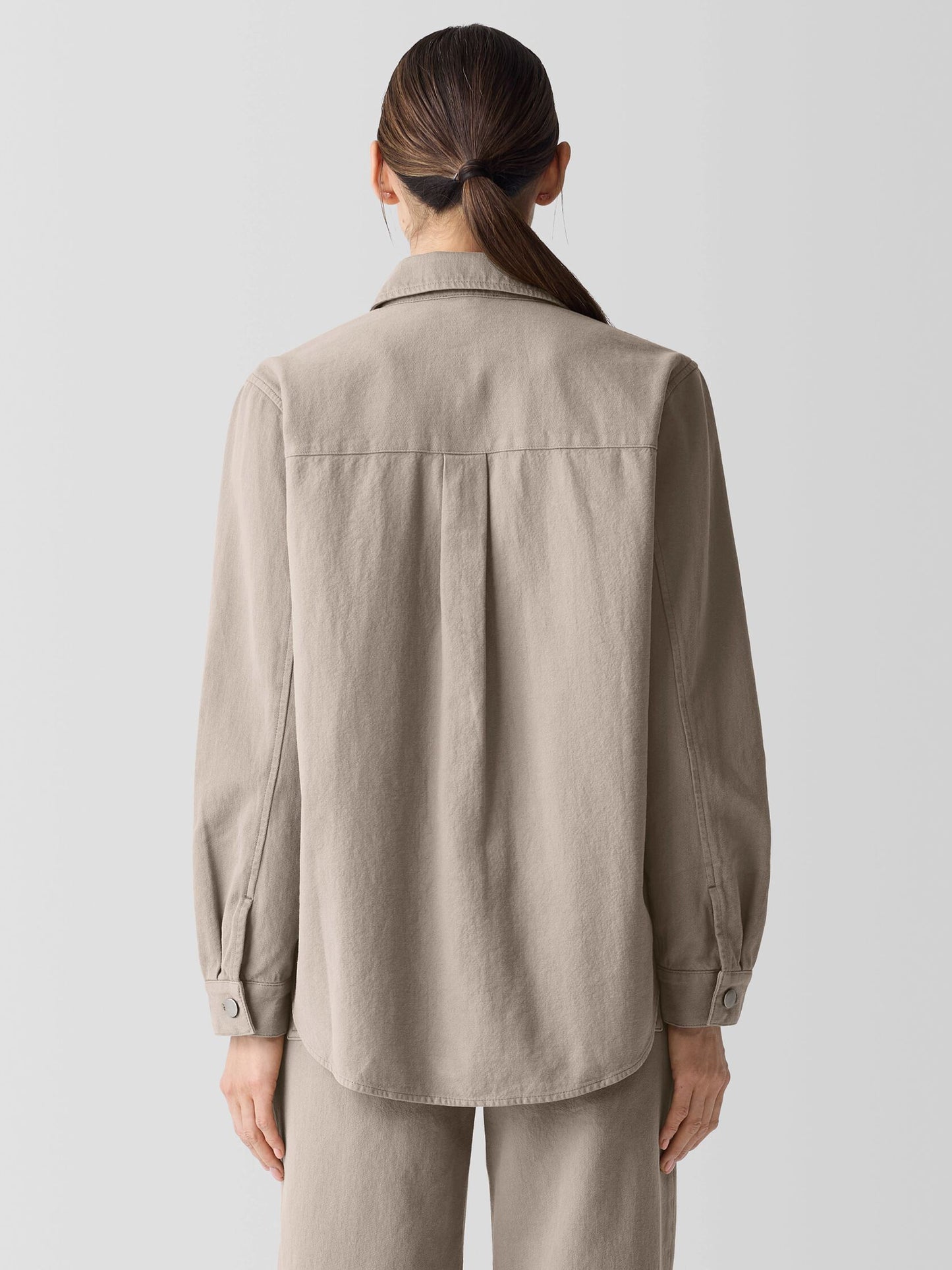 Eileen Fisher Garment Dyed Utility Shirt Jacket