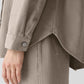 Eileen Fisher Garment Dyed Utility Shirt Jacket