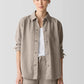 Eileen Fisher Garment Dyed Utility Shirt Jacket