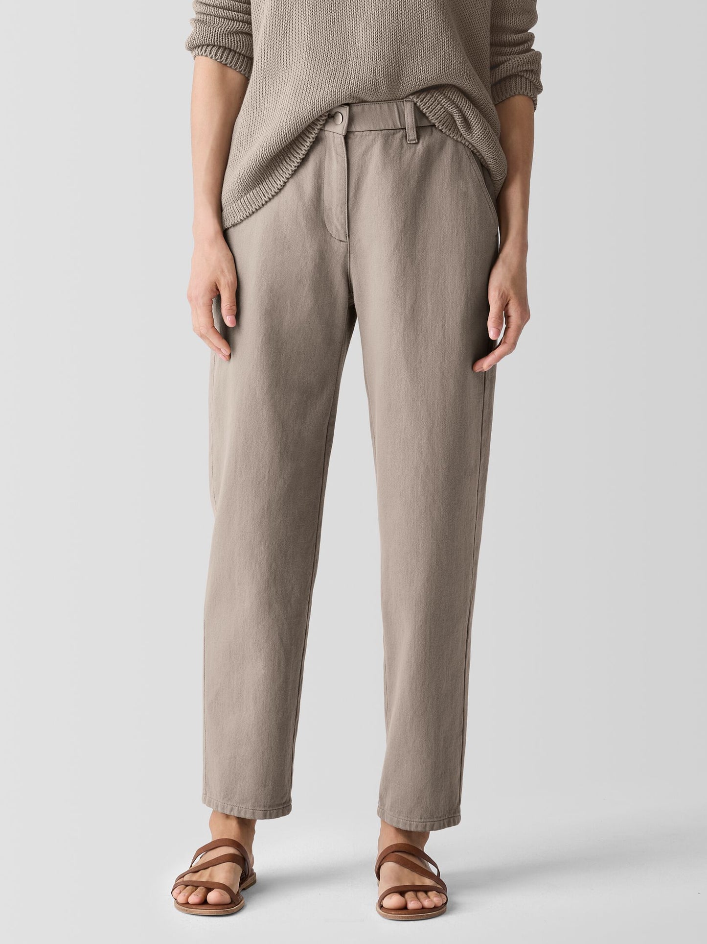 Eileen Fisher Garment Dyed Utility Tapered Ankle Pant