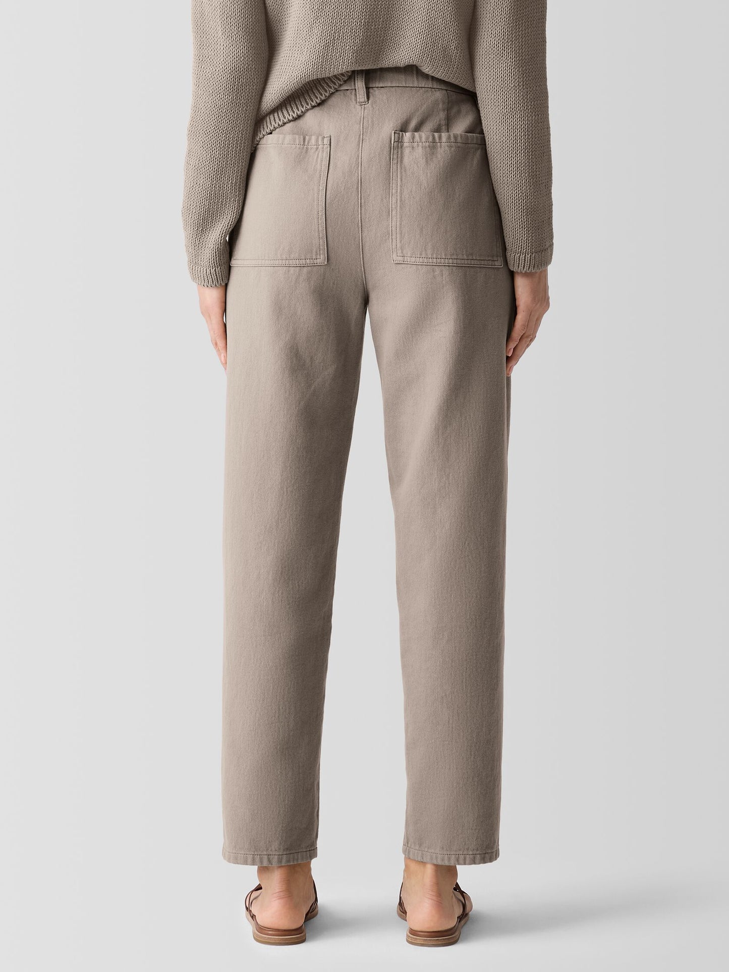 Eileen Fisher Garment Dyed Utility Tapered Ankle Pant