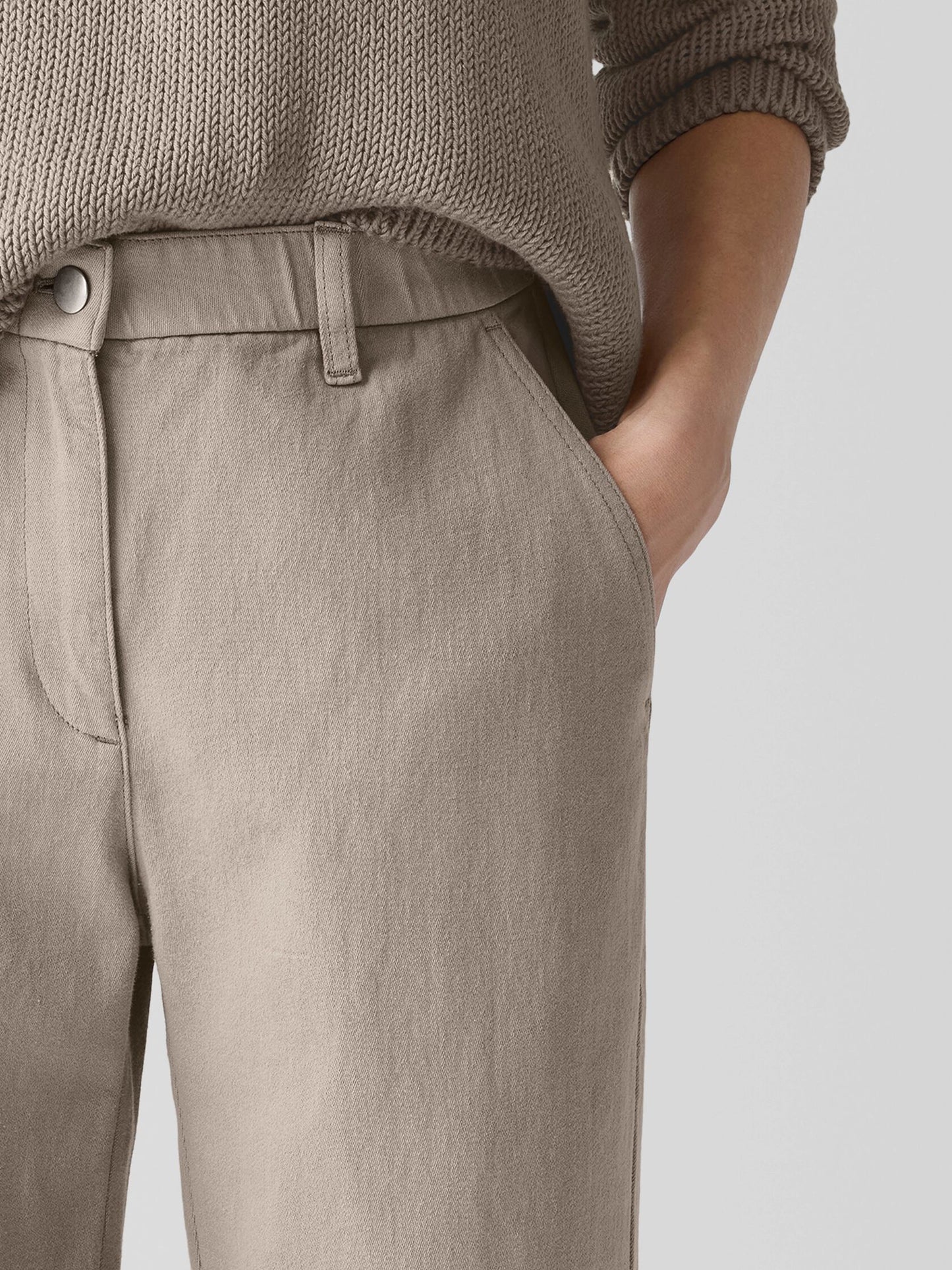 Eileen Fisher Garment Dyed Utility Tapered Ankle Pant