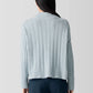 Eileen Fisher Cotton Fluff Rib Turtleneck Sweater