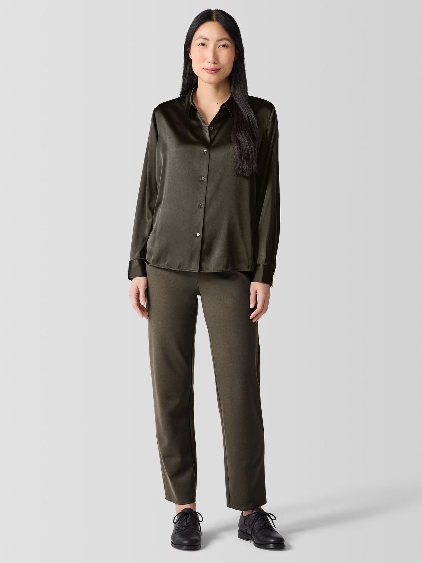 Eileen Fisher Washable Flex Ponte Straight Pant